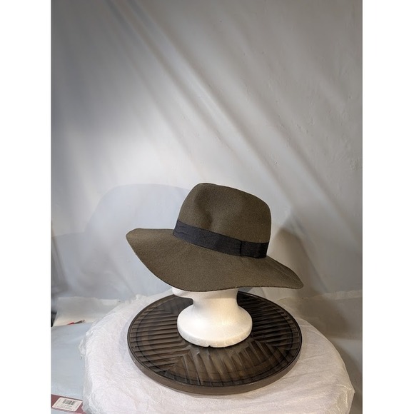 The Original Moussy Hats Olive Green Wide Brim Fedora Style Hat - Picture 6 of 8